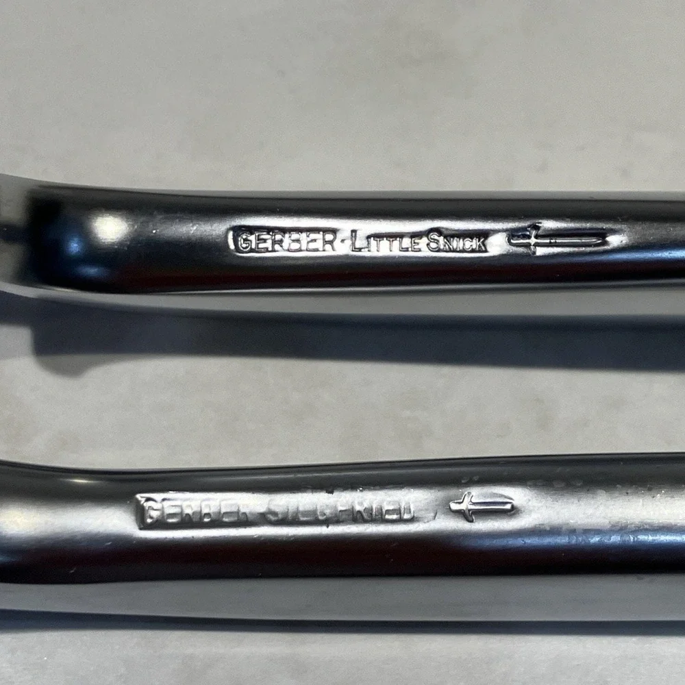 2-Piece Carving Set Fork Knife Gerber Legendary Blades with Box Vintage